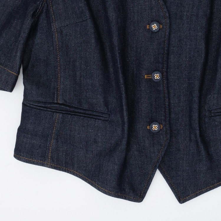 コート Officine Generale Tailored Waistcoat With Wide 3/4 Sleeves Officine Generale Tailored Waistcoat With Wide 3/4 Sleeves