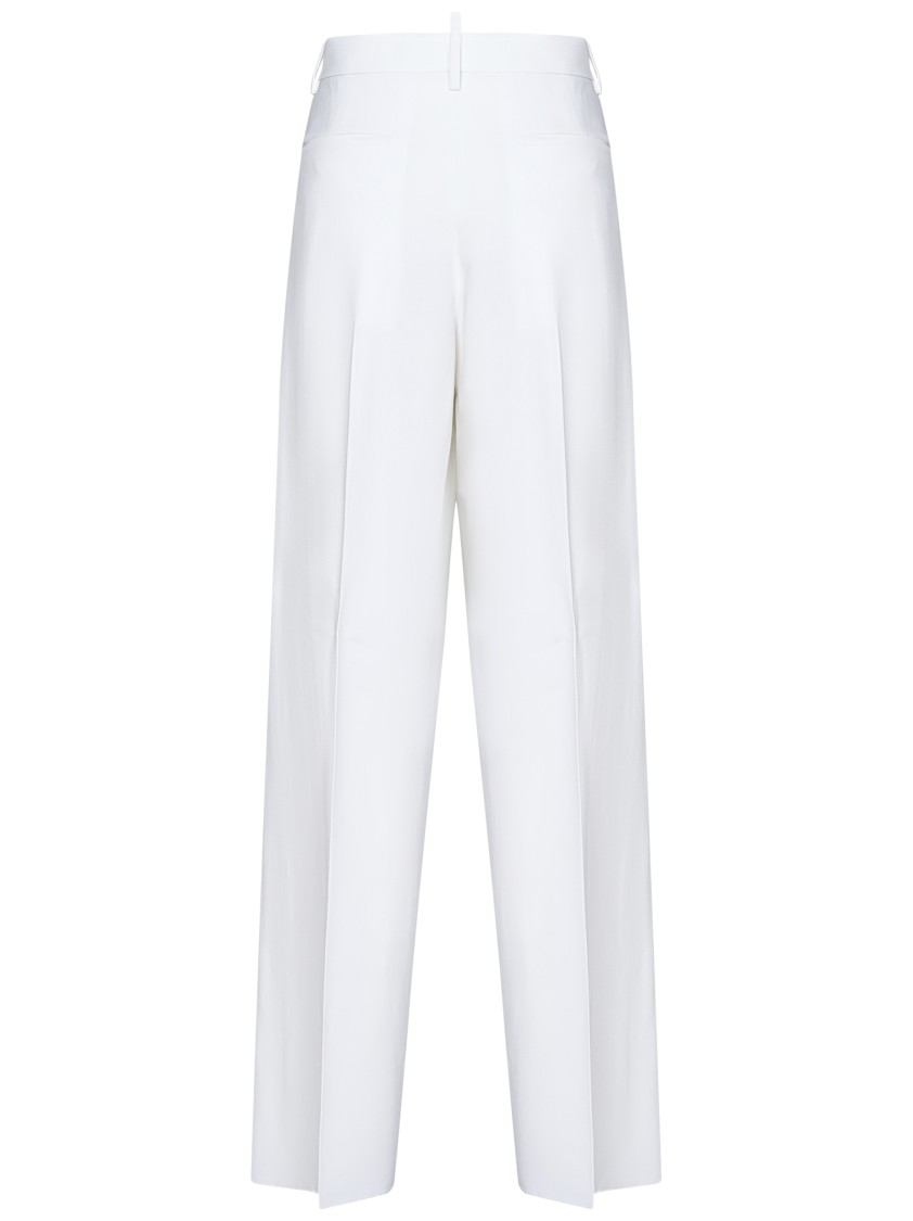 Shop Dsquared2 Wide-leg Trousers In Soft Stretch Viscose