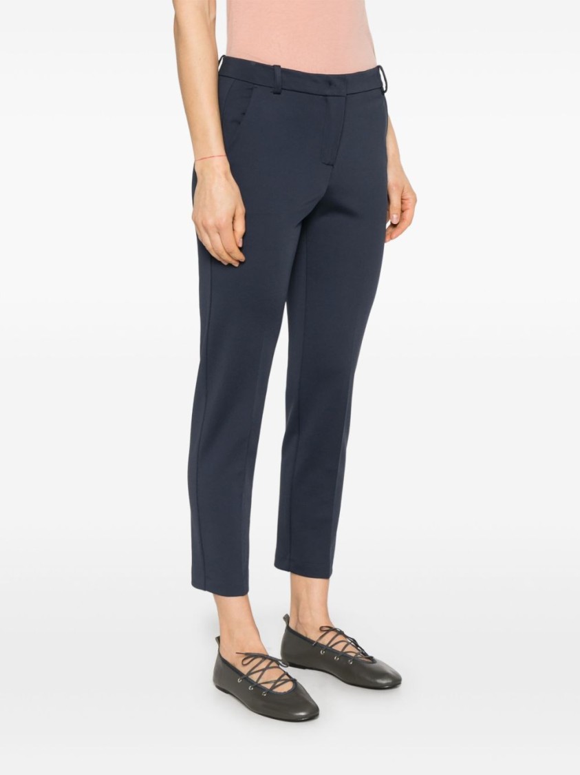 Pinko Beautiful Trousers With Belt Loops And Pockets In Blue