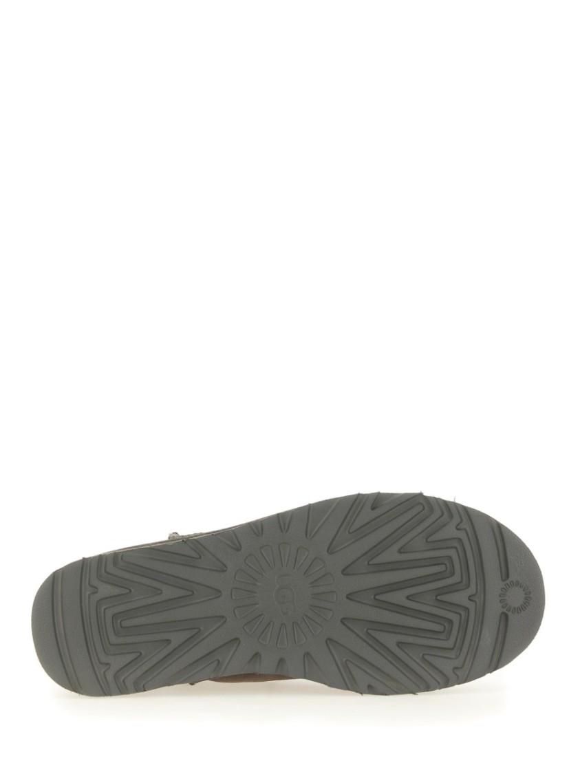 Ugg Classic Ultra Mini Ankle Boots In Gray