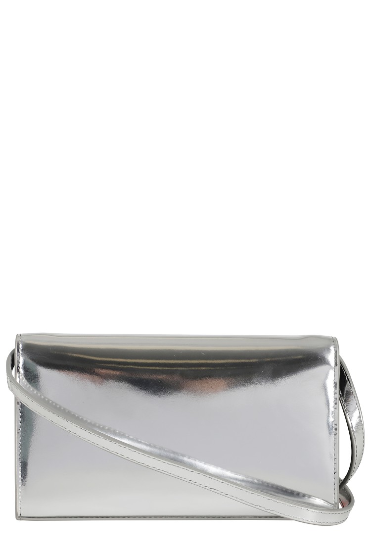 Diesel 1dr Wallet Strap Bag In Silver