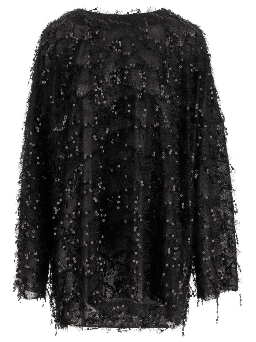 NICCOLÒ PASQUALETTI NICCOLÒ PASQUALETTI LONG SLEEVE T-SHIRT WITH SEQUIN PATTERN