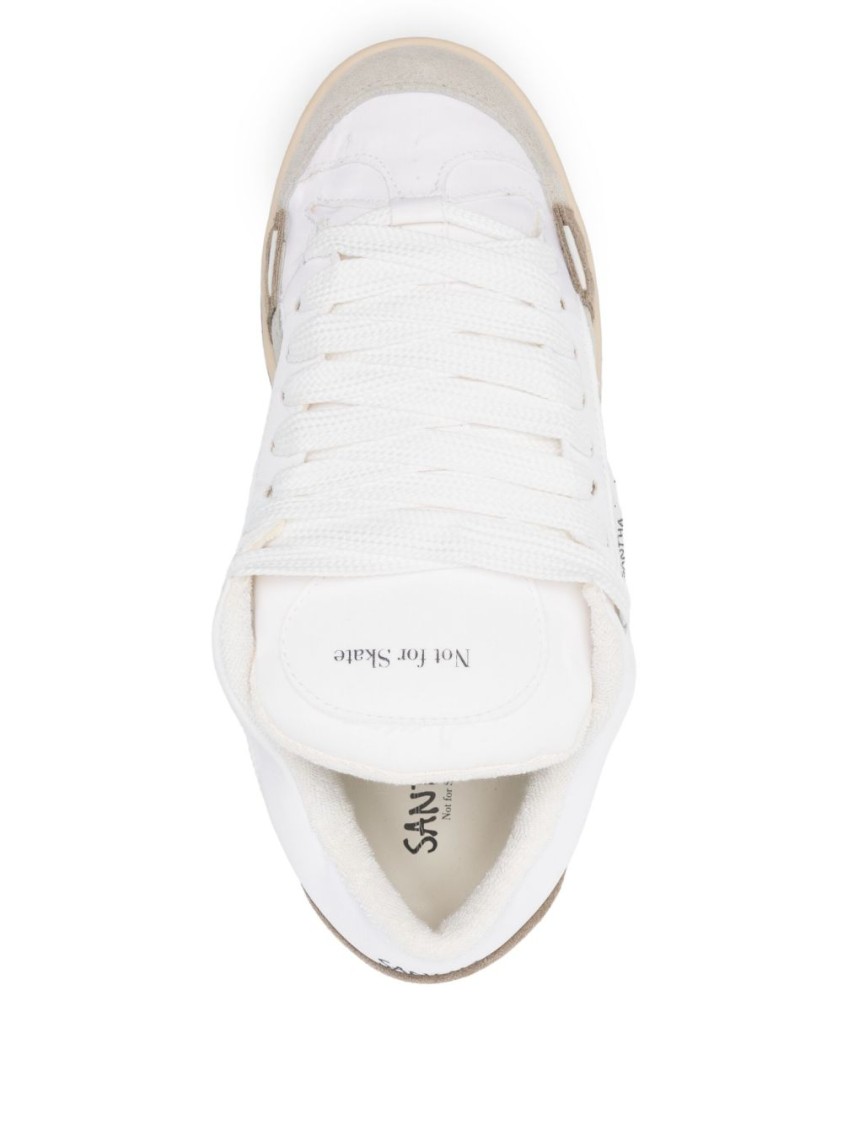 Santha White/grey Colour-block Sneaker