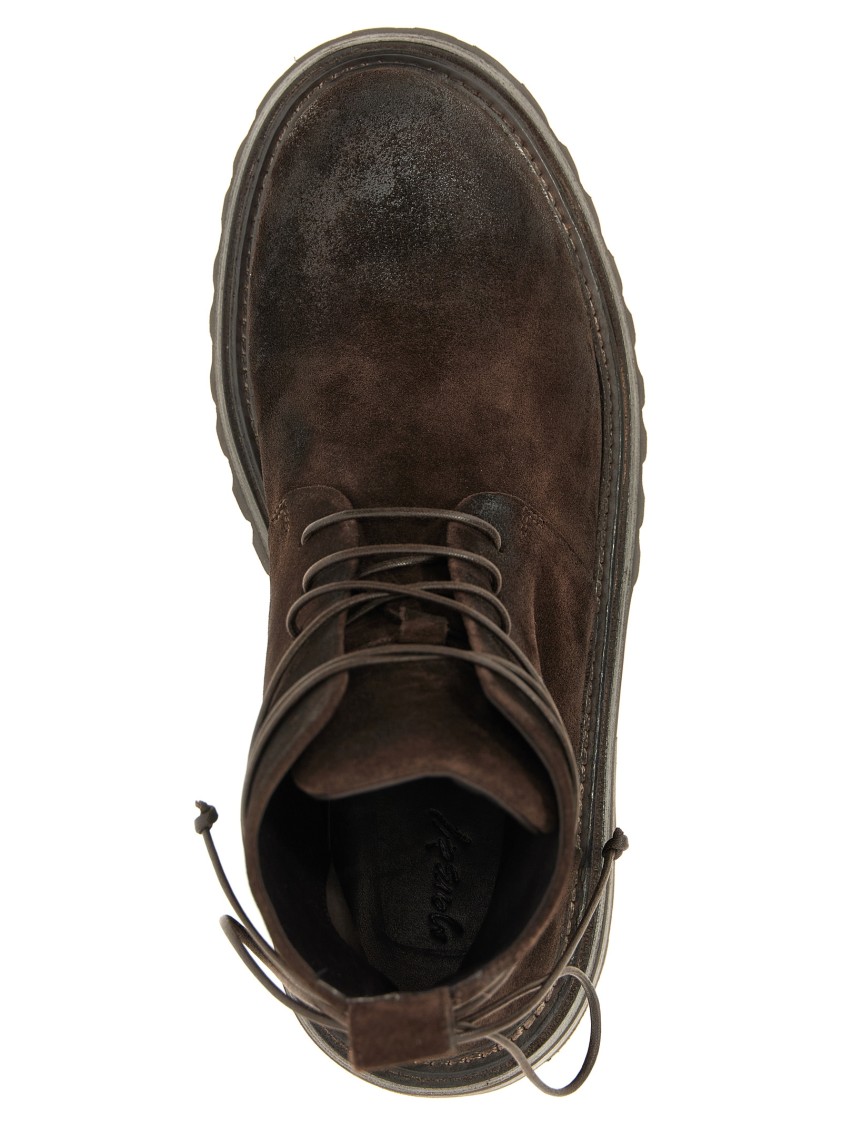 Marsèll 'carrucola' Combat Boots In Brown