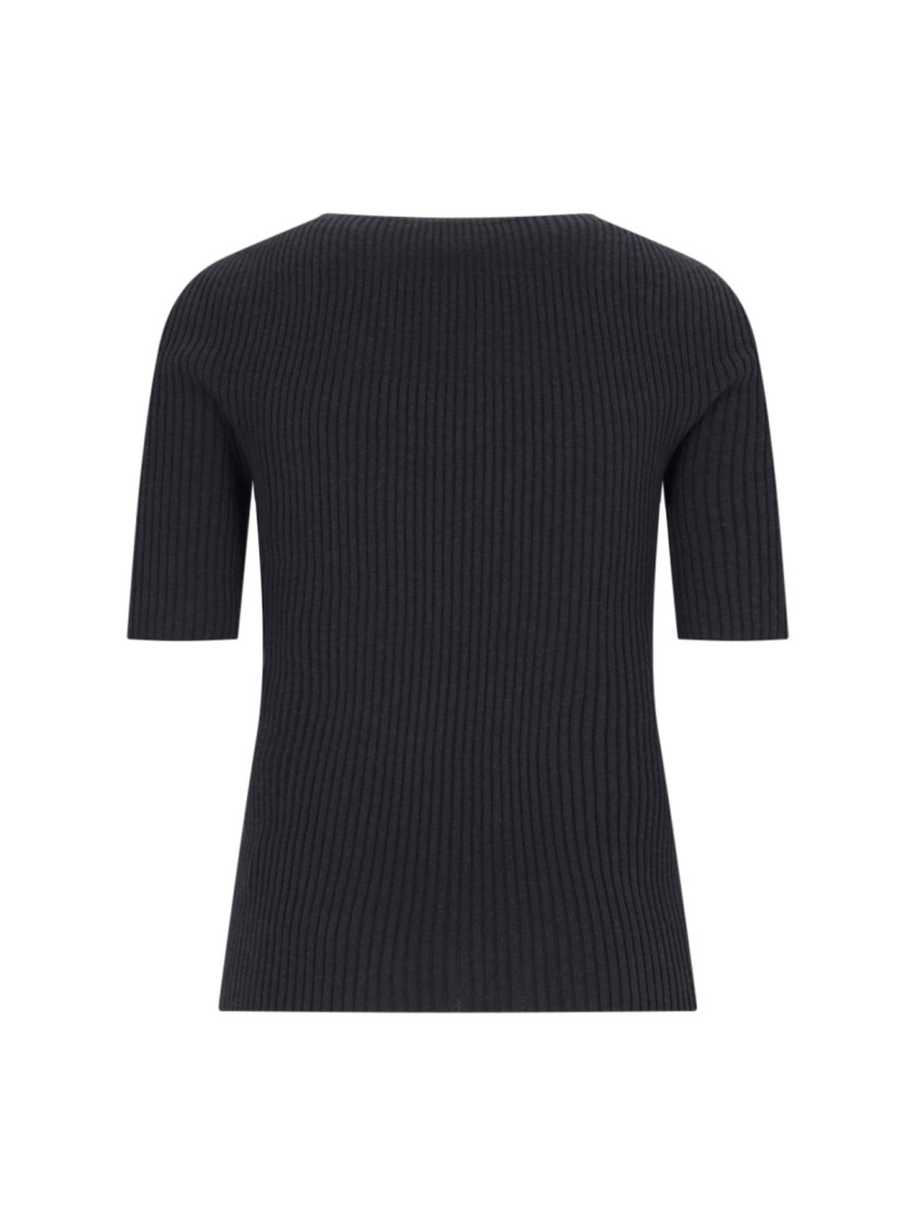 Shop Courrèges Solar Light Logo Sweater In Black