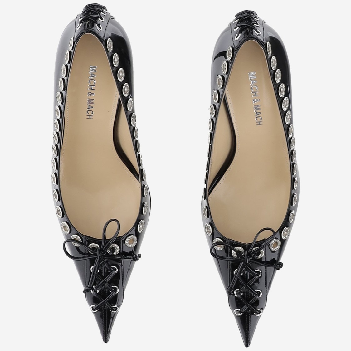 Mach&mach Mach & Mach Corset-style Crystal-embellished Pumps In Gray