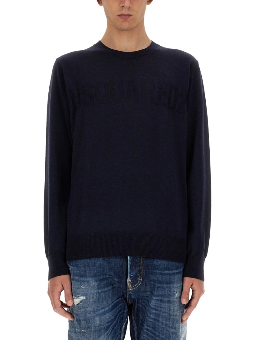 Dsquared2 Dsquared Men Wool Jersey. In Black