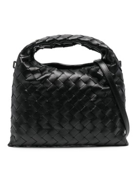 ショルダーバッグ・ポシェット Bottega Veneta Black Calf Leather Dustbag Soiree Mini Bag Bottega Veneta Black Calf Leather Dustbag Soiree Mini Bag