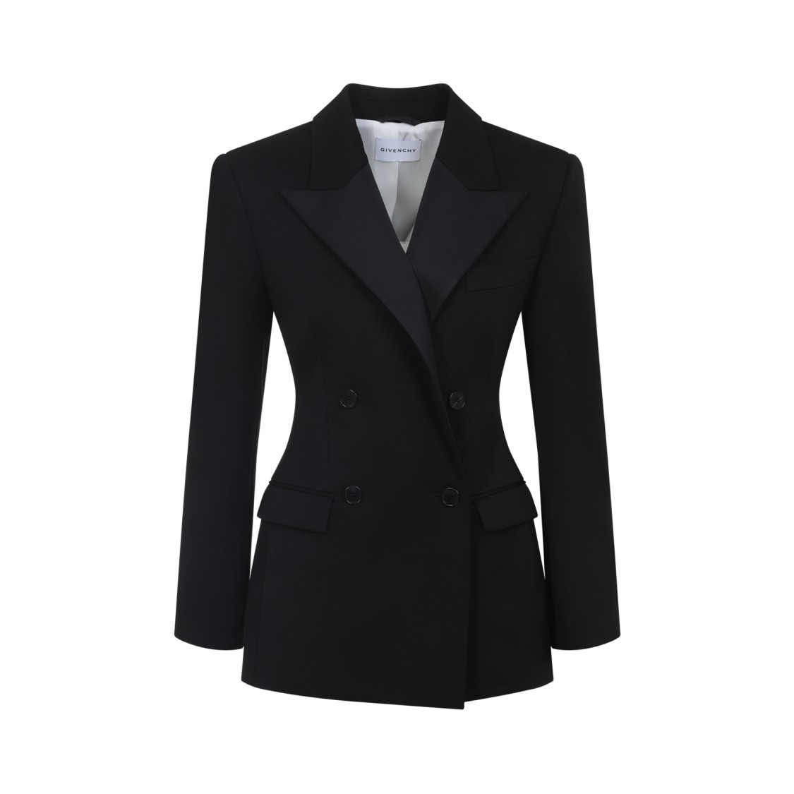 Givenchy Black Wool Jacket In Multi