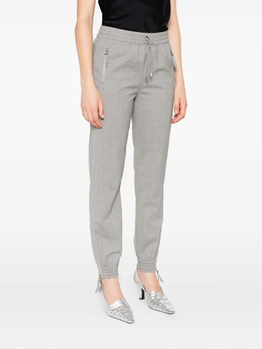 Ermanno Scervino Tailored Grey Track Pants In Gray