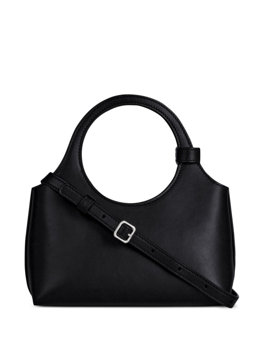 Courrèges Sleek Black Handbag With Adjustable Strap