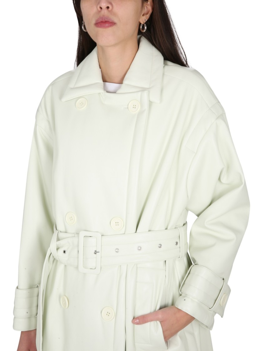 Stand Studio Emily Trench Coat In Green