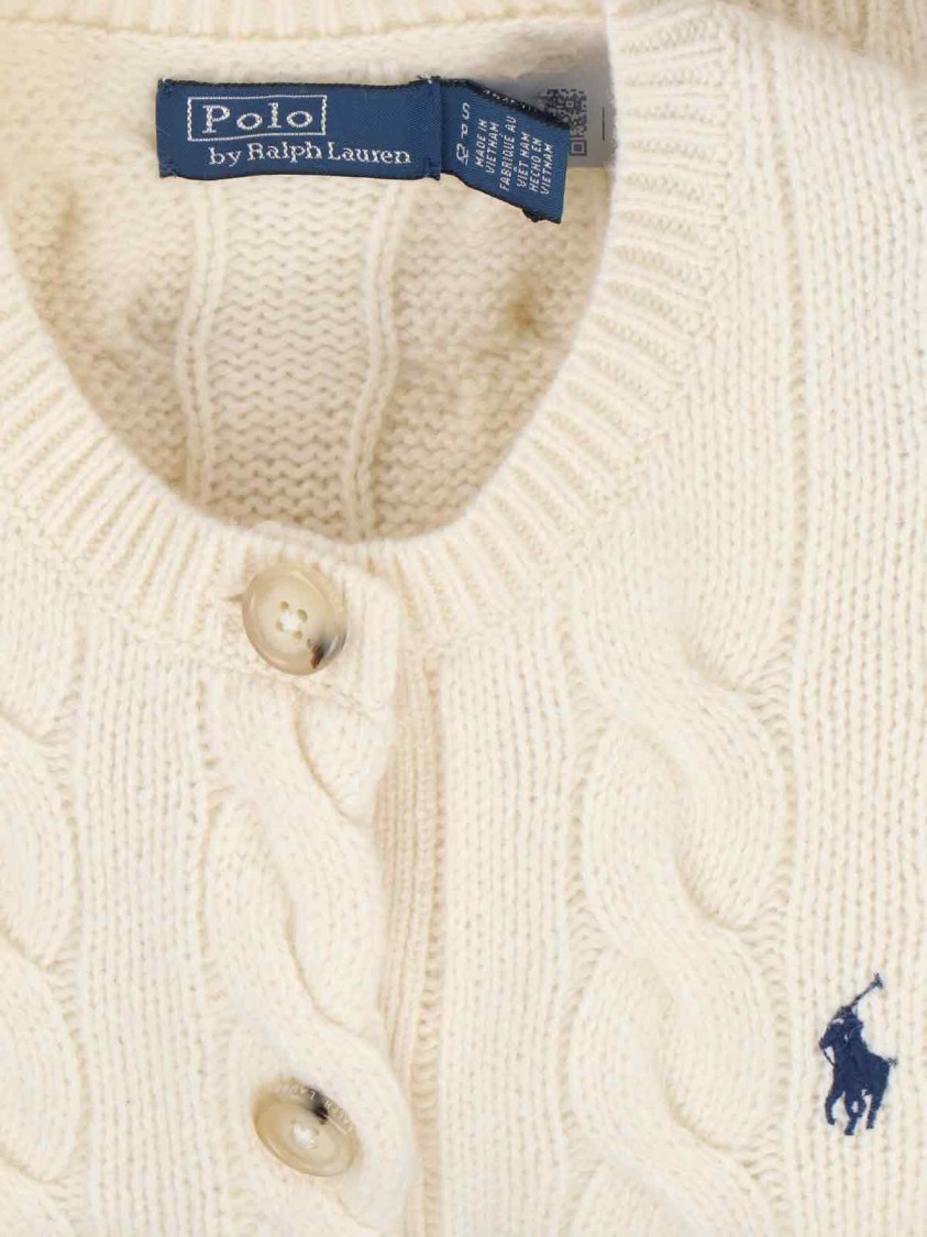 Polo Ralph Lauren Wool And Cashmere Cardigan In Neutral