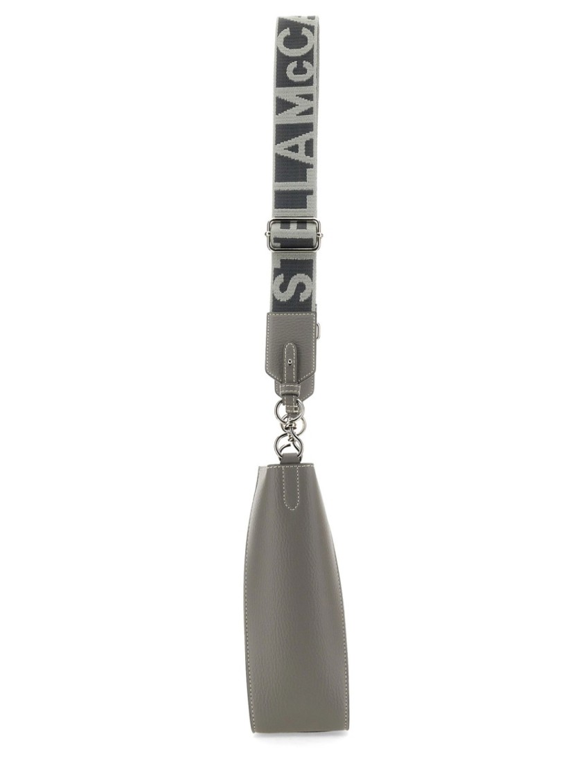 Stella Mccartney Structured Polyamide Shoulder Bag With Logo Design