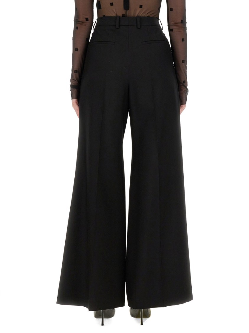 Shop Givenchy Tailored Black Pantsuit With Wide-leg Trousers
