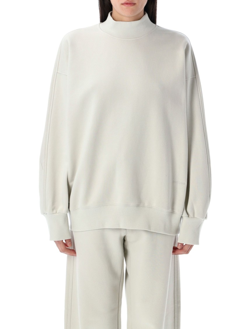 Shop Low Classic Elbow Stitch Sweatshirt With Mockneck And Raglan Sleeves