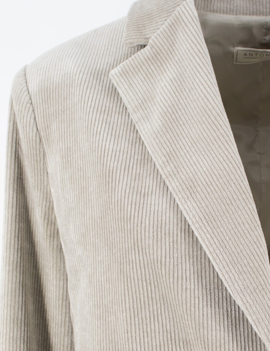 Antonelli Single Breasted Jacket In Grey