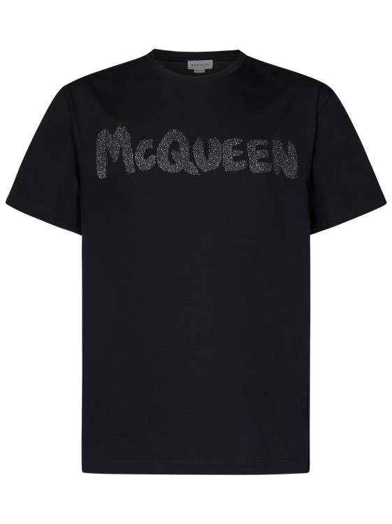 人気！【ALEXANDER MCQUEEN】シャドウローズTシャツ Alexander McQueen White Gothic Rose Skull T-Shirt Alexander