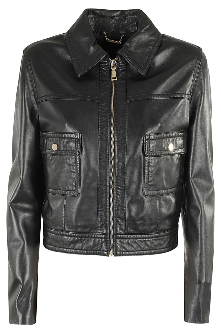 SEVENTY SEVENTY CLASSIC BLACK LEATHER JACKET