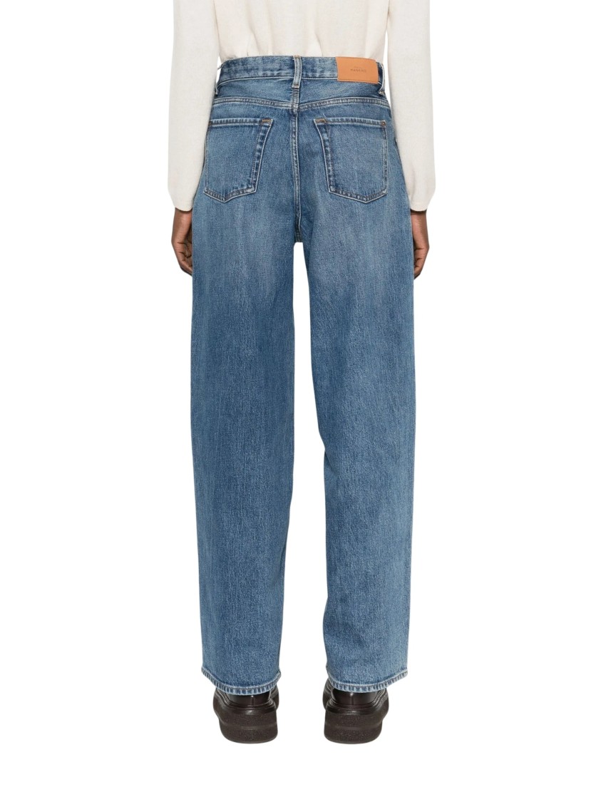 Shop 7 For All Mankind Baggy Light Blue Denim Jeans With High Waist