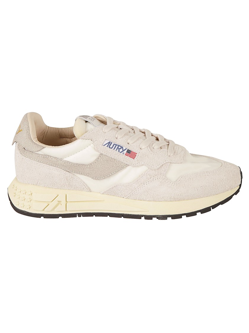 Autry Reelwind Sneakers In Gray With Suede In Neutrals