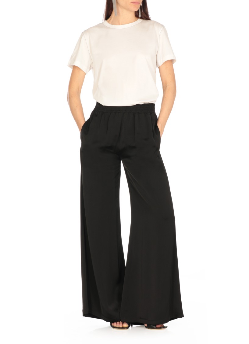 Shop Fabiana Filippi Versatile Cotton T-shirt With Bright Point Details In White