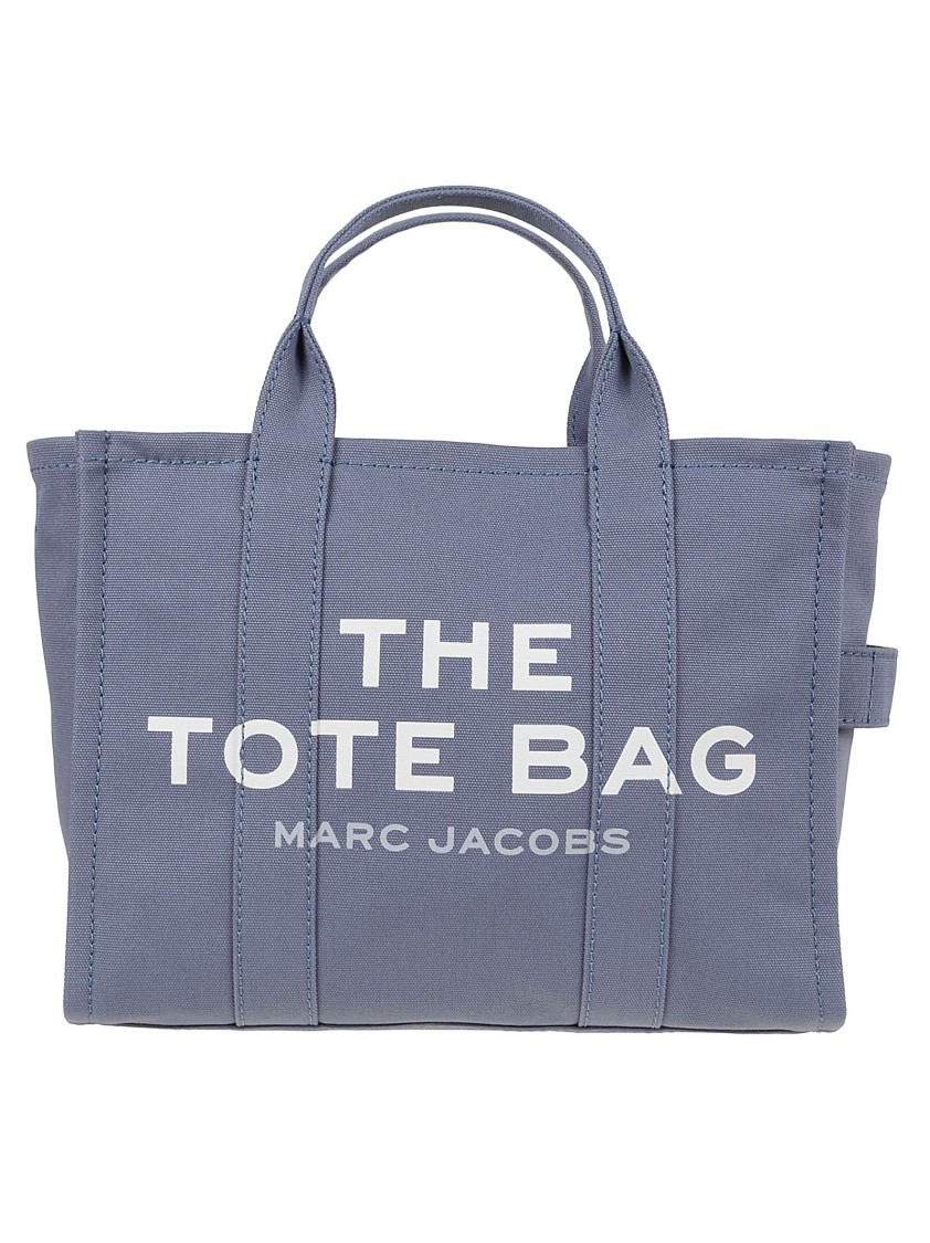 Marc Jacobs Medium Grey Cotton Canvas Travel Tote In Blue