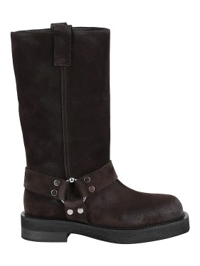 ブーツその他 3Juin Demi Boot With Vintage Effect And l Detail 3Juin Demi Boot With Vintage Effect And Metal Detail | ShopSimon
