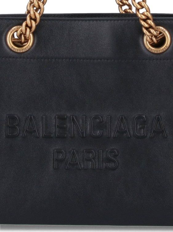Balenciaga Small 'Duty Free' Tote Bag – Black | THE LIST Balenciaga Small 'Duty Free' Tote Bag – Black | THE LIST