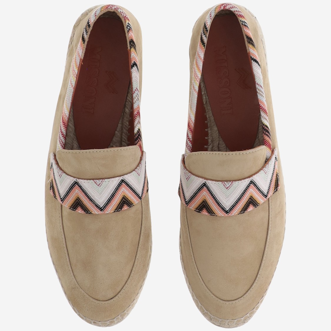 Shop Missoni Viscose Blend Espadrilles With Zigzag Pattern