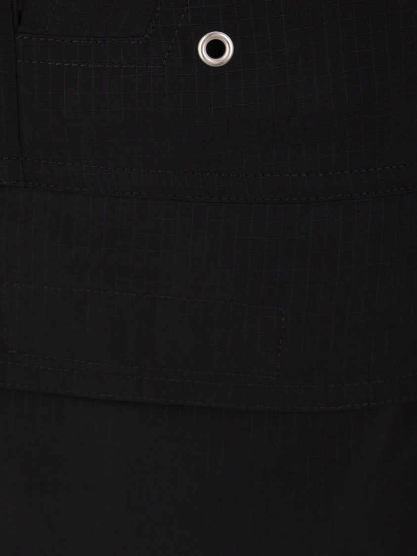 Drkshdw Relaxed Fit Black Shorts With Elasticated Drawstring And Cargo Pockets