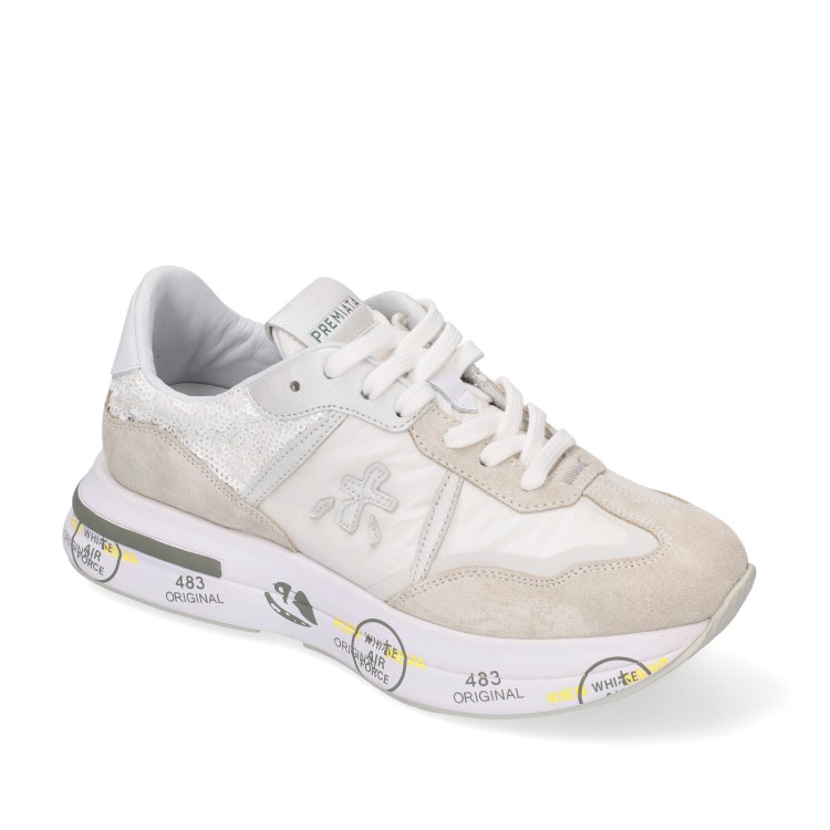 Premiata Cassie Sneakers In Light Gray Suede | THE LIST