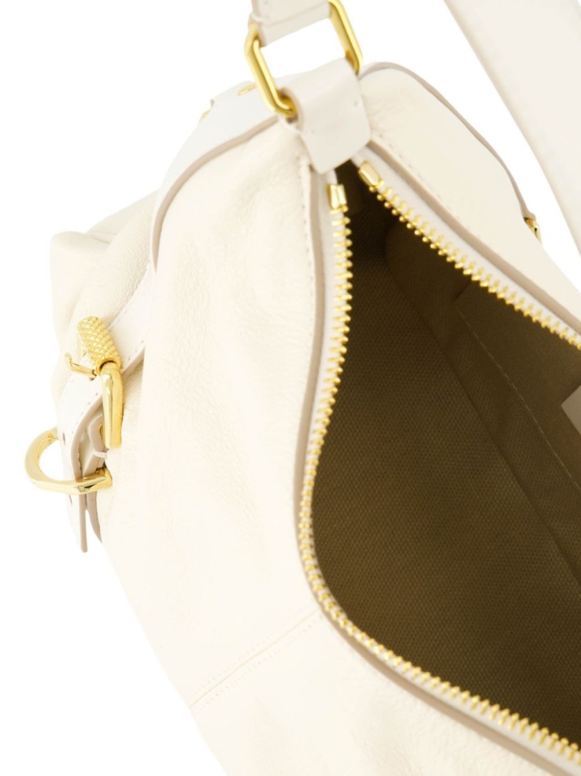 Givenchy Beige Textured Handbag With Gold-tone Hardware