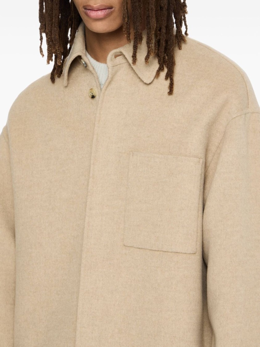 Jw Anderson J. W. Anderson Relaxed Fit Jacket With Classic Collar In Neutral