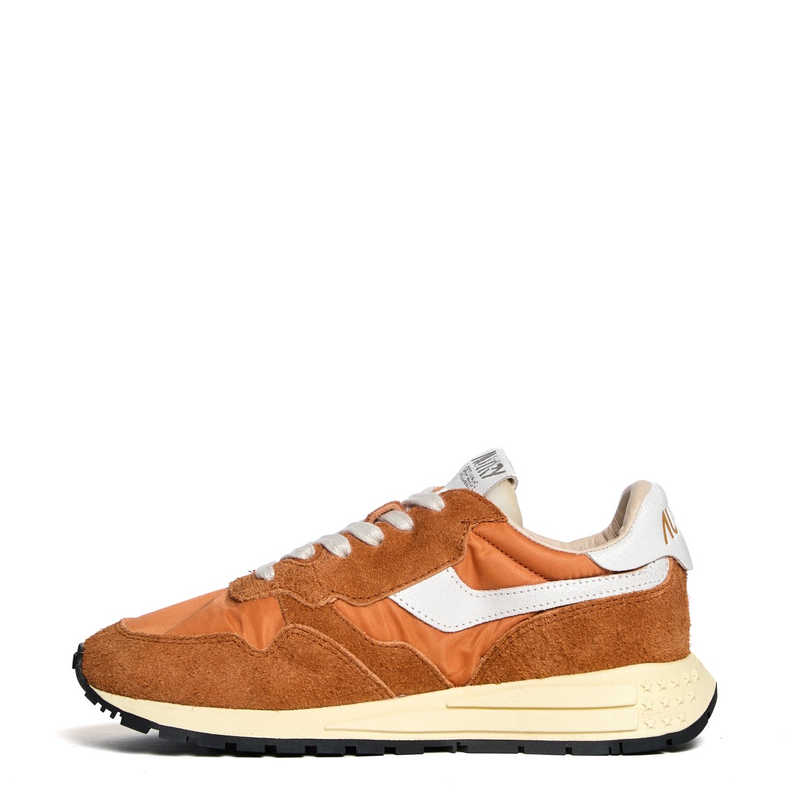 Shop Autry Low-top Sneakers With Amber Accents In Brown