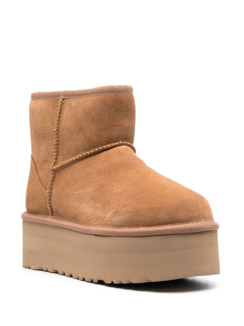 Shop Ugg Brown Boots With Leather And Suede Finish