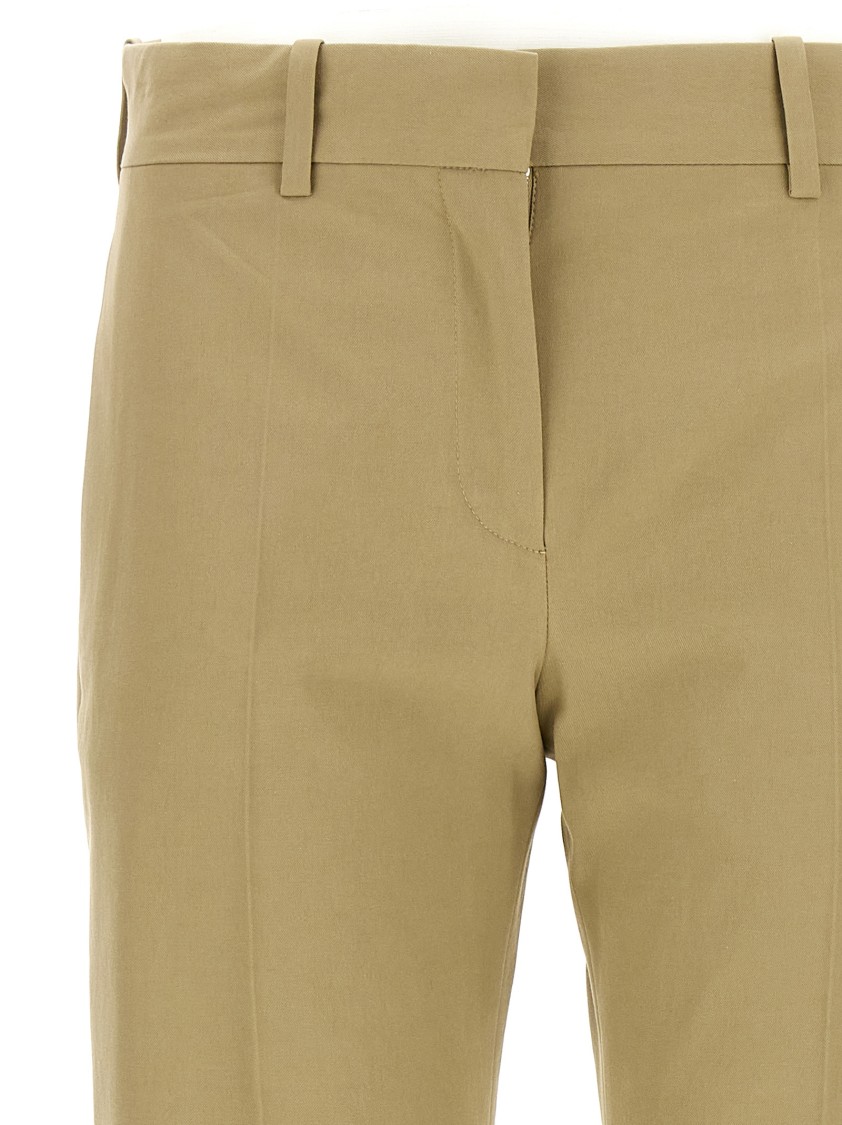 The Row Creased Selvie Pants With Loops And Pockets In Green