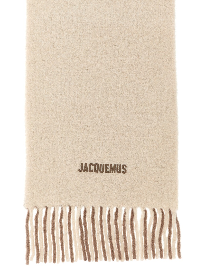 Jacquemus Beige Lecharpe Moisson Scarf In Neutral