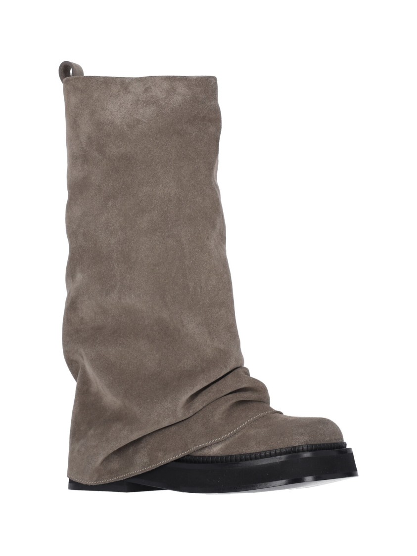 Shop Attico The "robin" Combat Boots – Taupe