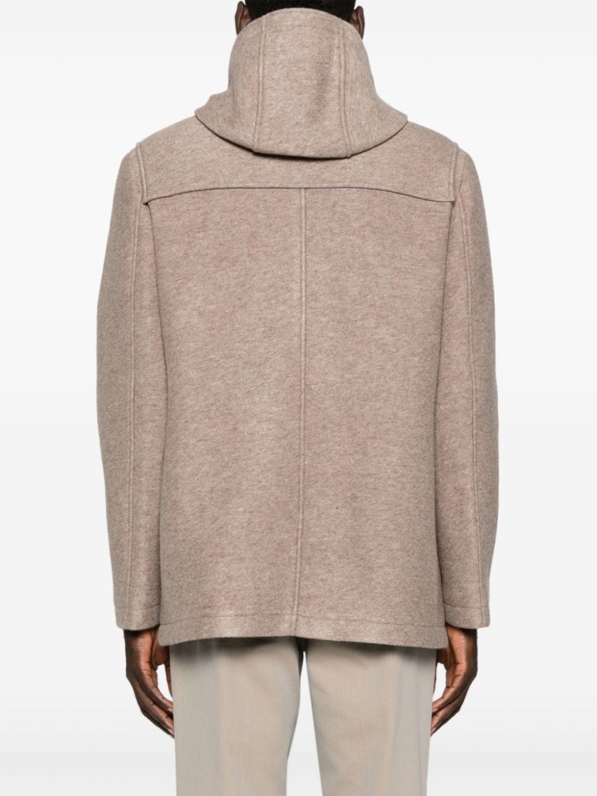 Manuel Ritz Hooded Jacket In Brown