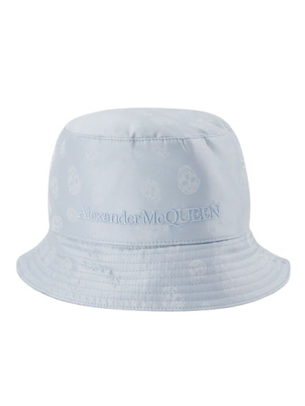 ハット Alexander Mcqueen Skull Jacquard Hat - Sky Blue - Cotton Alexander Mcqueen Skull Jacquard Hat - Sky Blue - Cotton