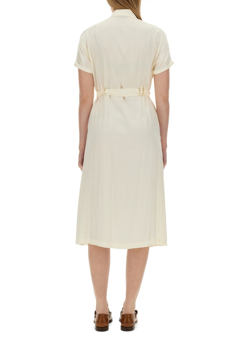 Apc A.p.c. New Drew Shirtdress In Neutrals
