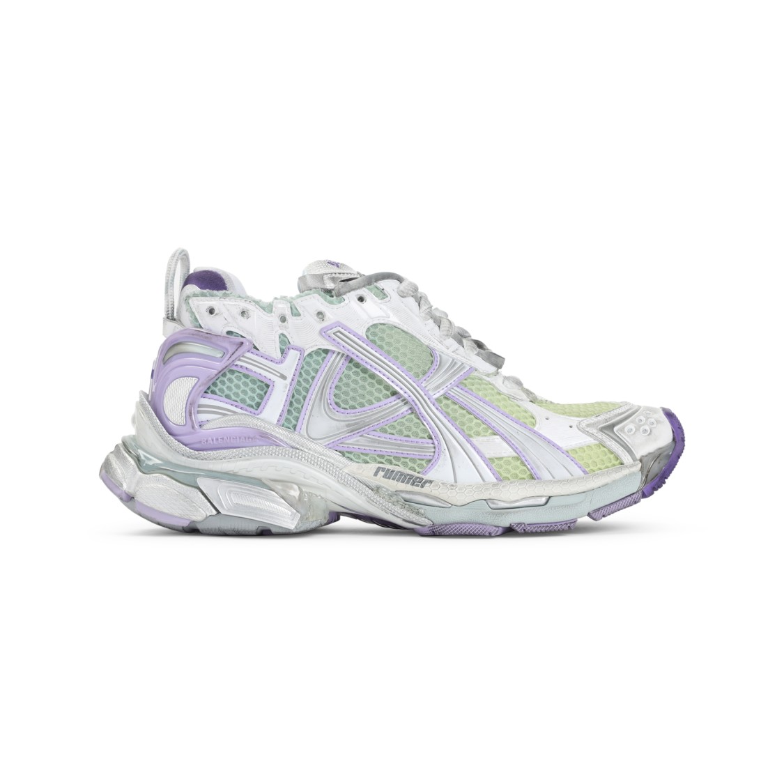 Shop Balenciaga Runner Sneakers In White