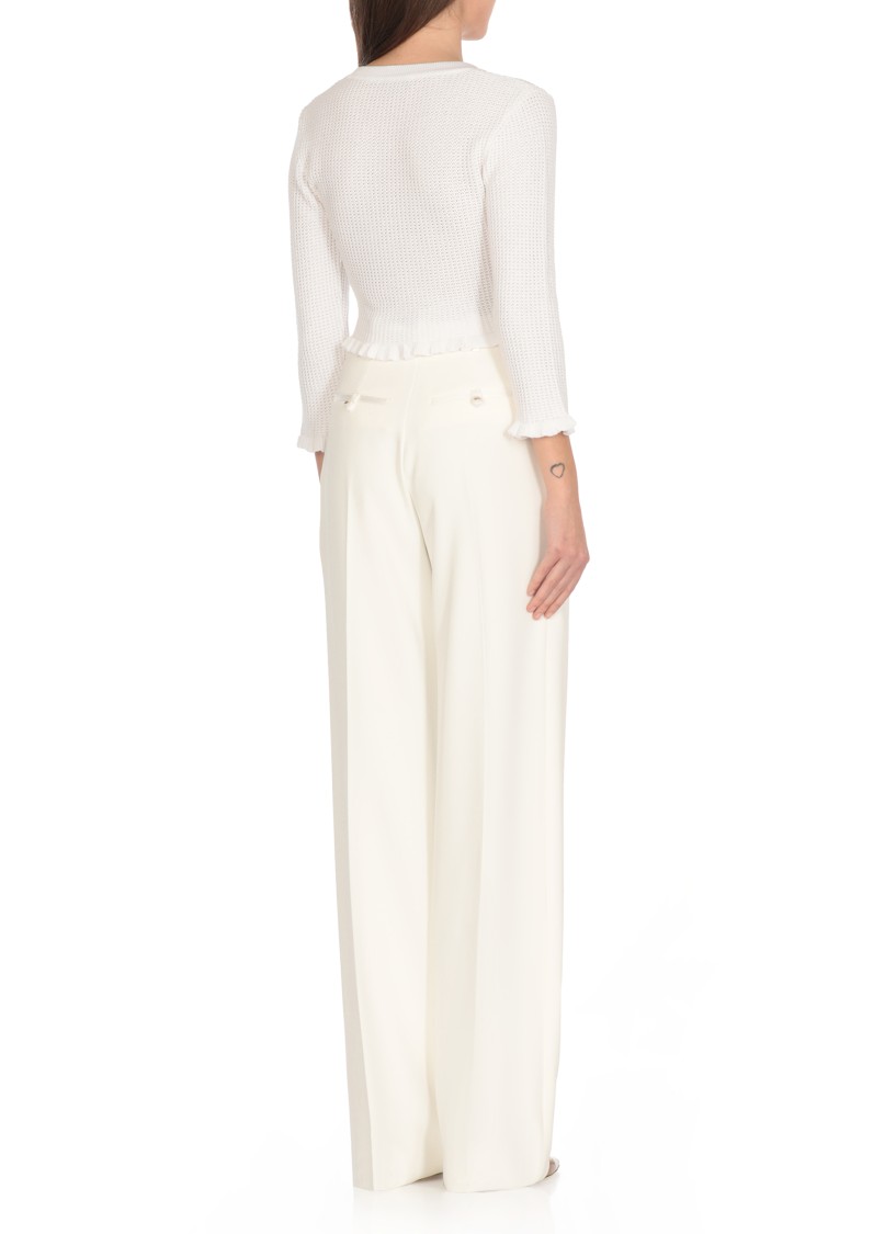 ELISABETTA FRANCHI ELISABETTA FRANCHI IVORY VISCOSE SWEATER
