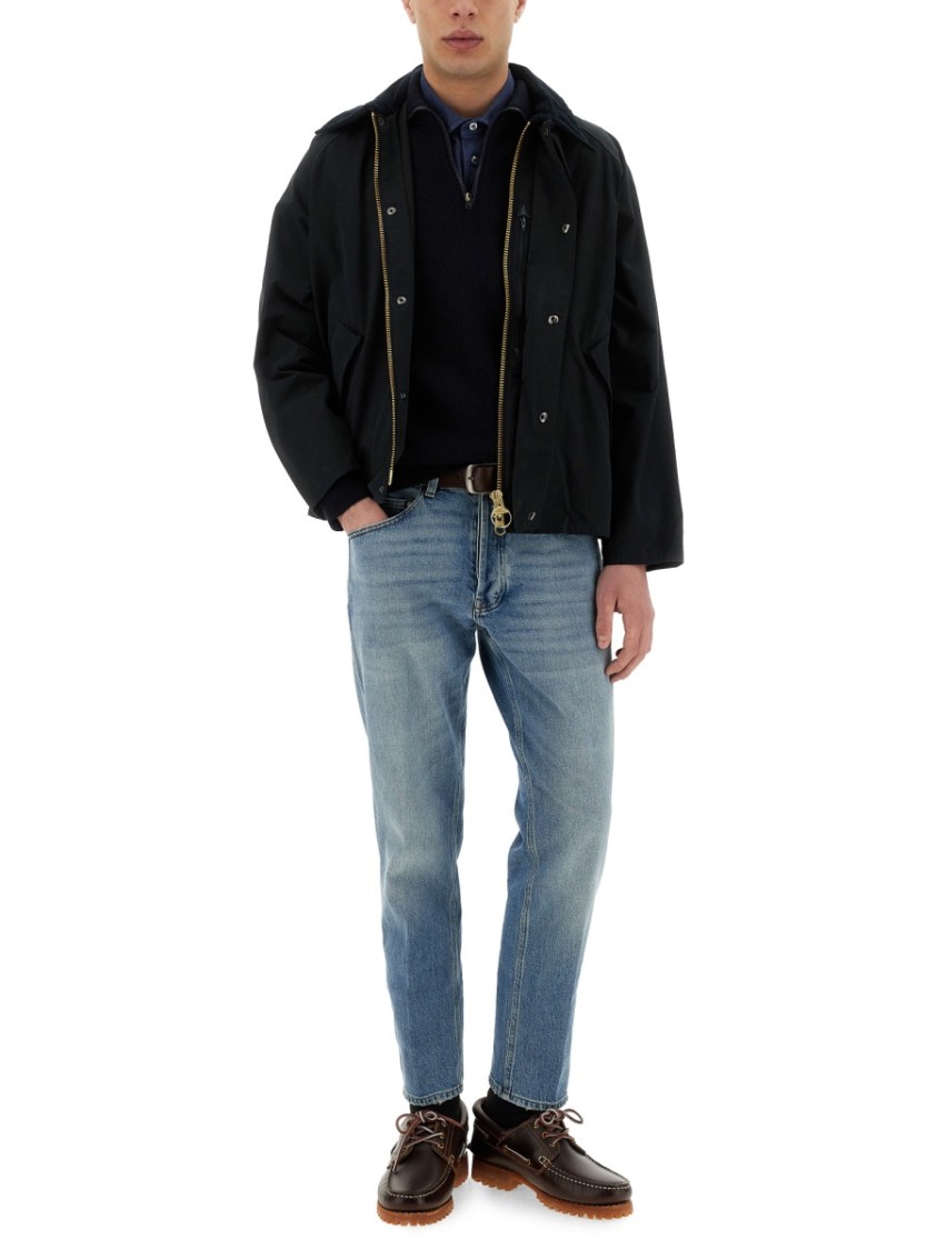 Shop Barbour "transporter" Casual Jacket In Blue