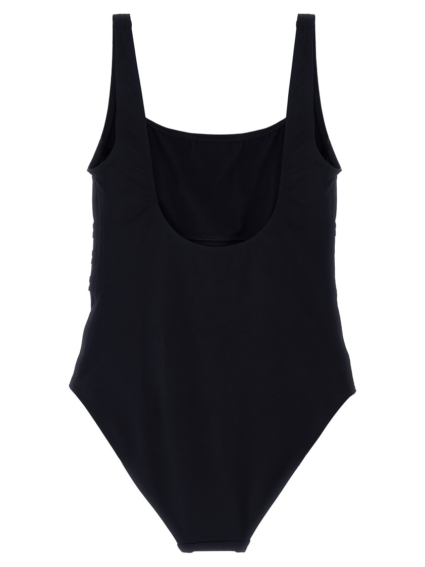 Eres Ribbed Scoop Neckline Wide Straps Swimsuit
