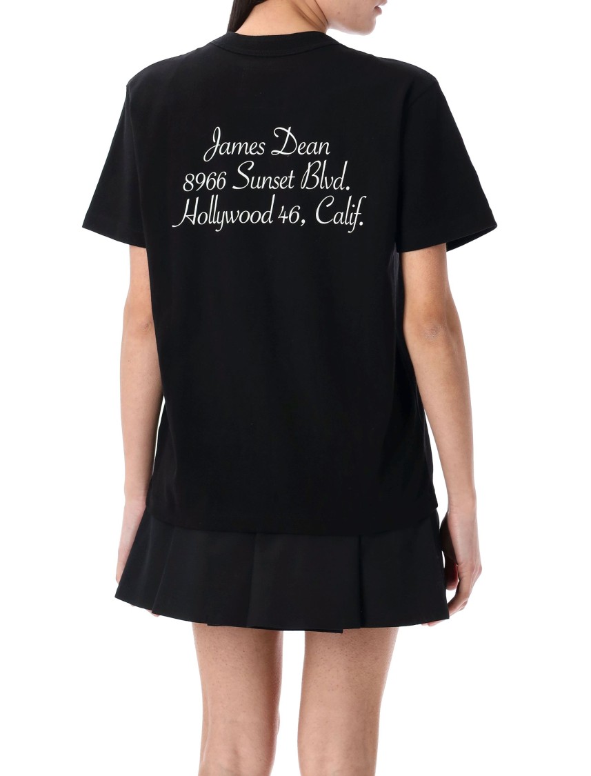 Shop Sacai Jamed Dean T-shirt In Black