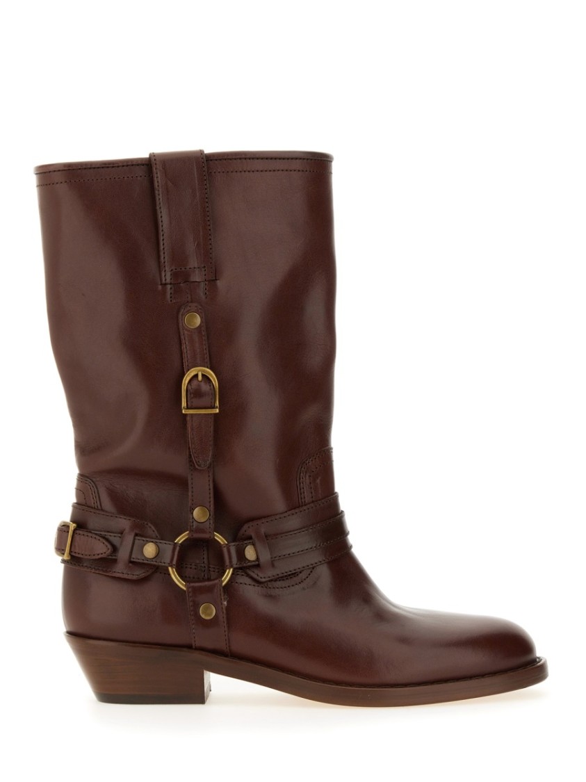 Isabel Marant Brown Heiko Mid-calf Boots In Brown