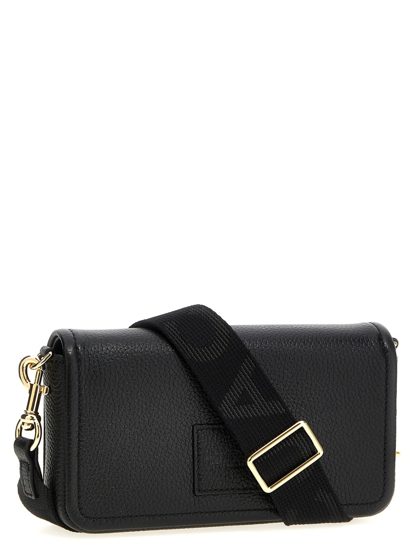 Marc Jacobs 'the Leather Mini Bag' Crossbody Bag In Black