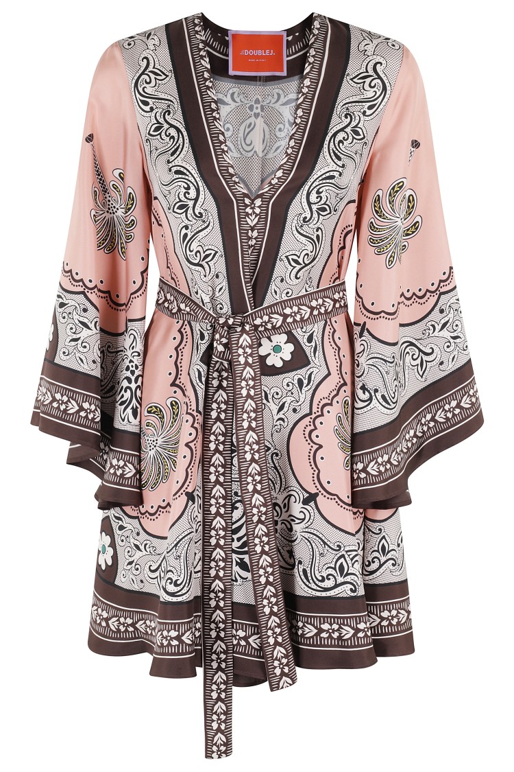 Shop La Doublej La Double J Magnificent Mini Dress In Grey
